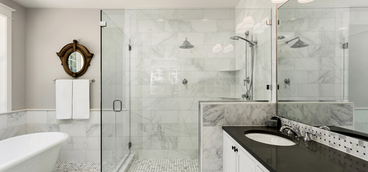 bathroom shower door installation in Eustis