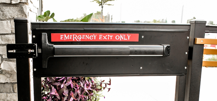 emergency push bar installation in Eustis